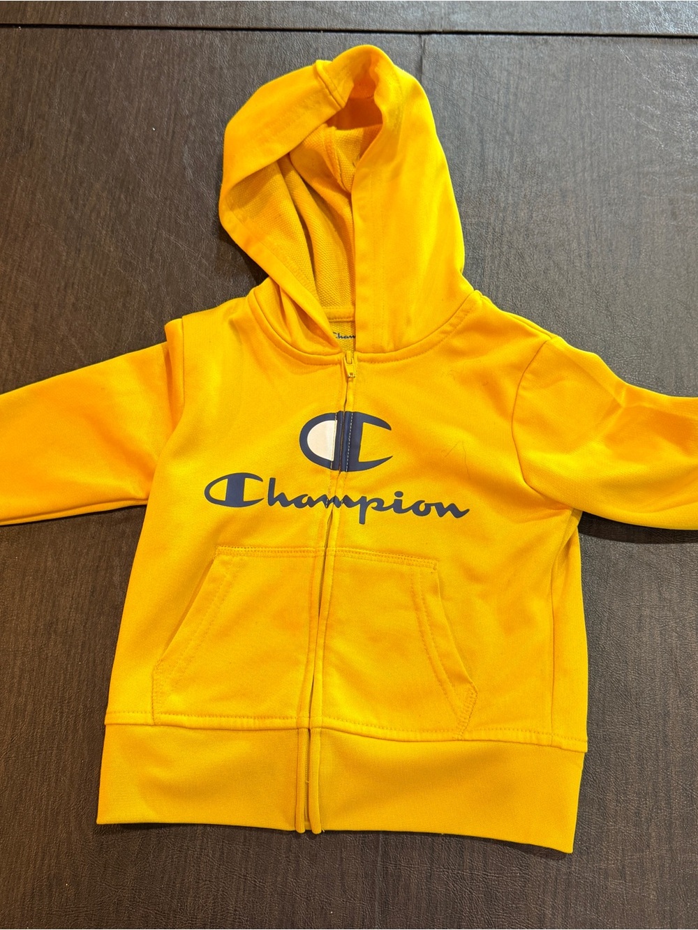 Champion Kids' Yellow Zip-Up Hoodie Sz 2T